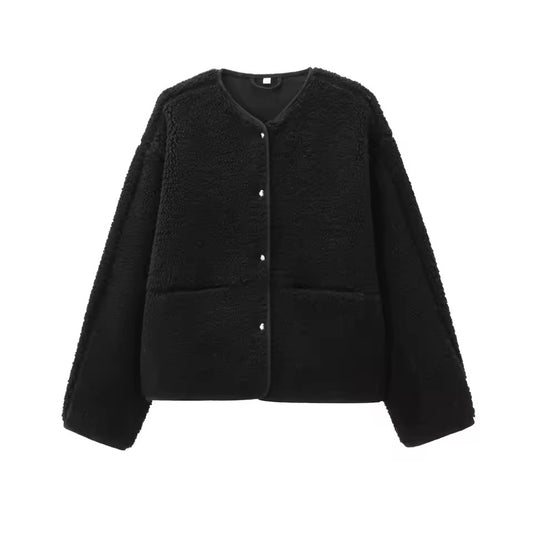 Teddy-Samt Jacke