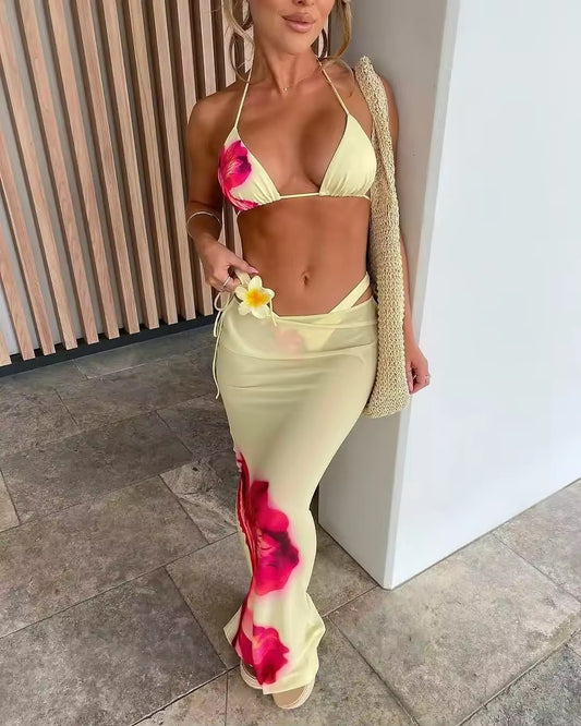 3-teiliges Damen-Bikini-Set