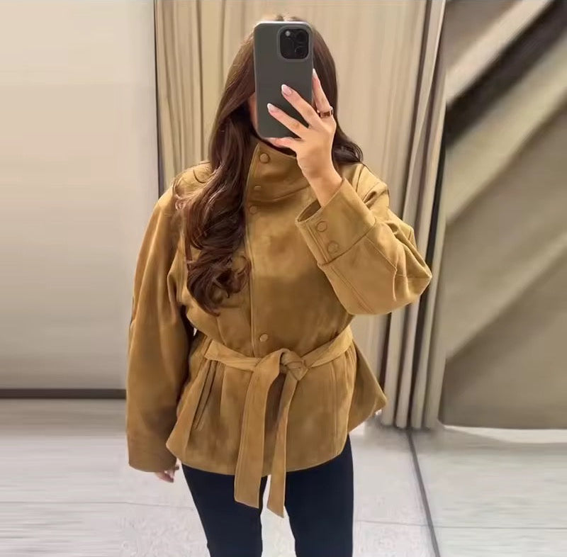 Kunstwildlederjacke