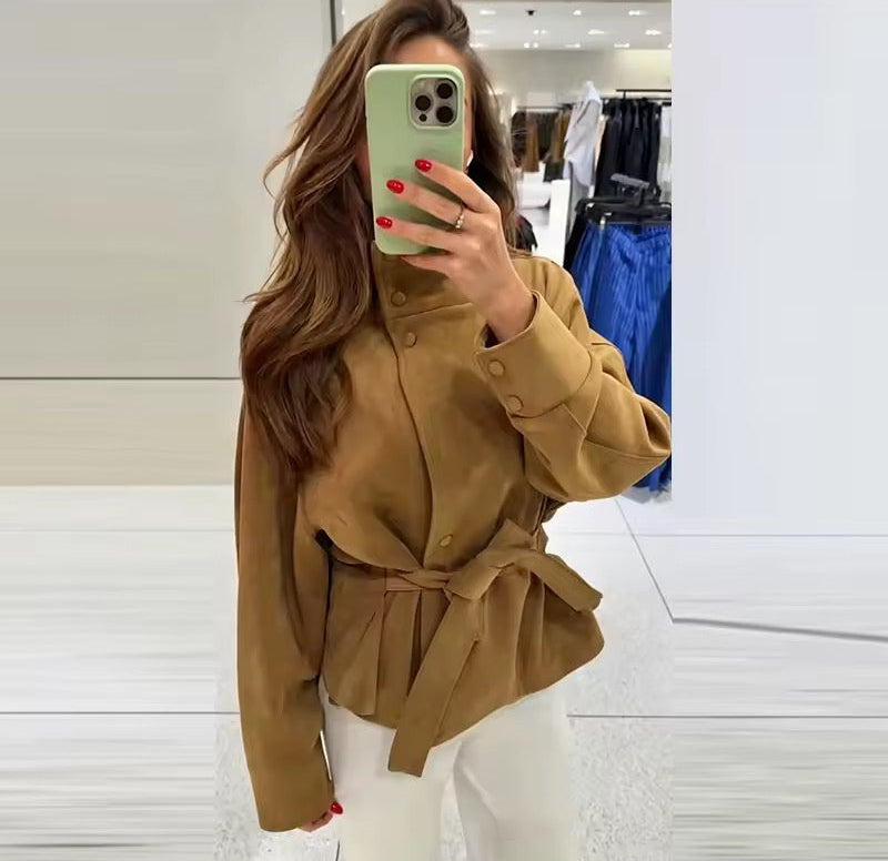 Kunstwildlederjacke
