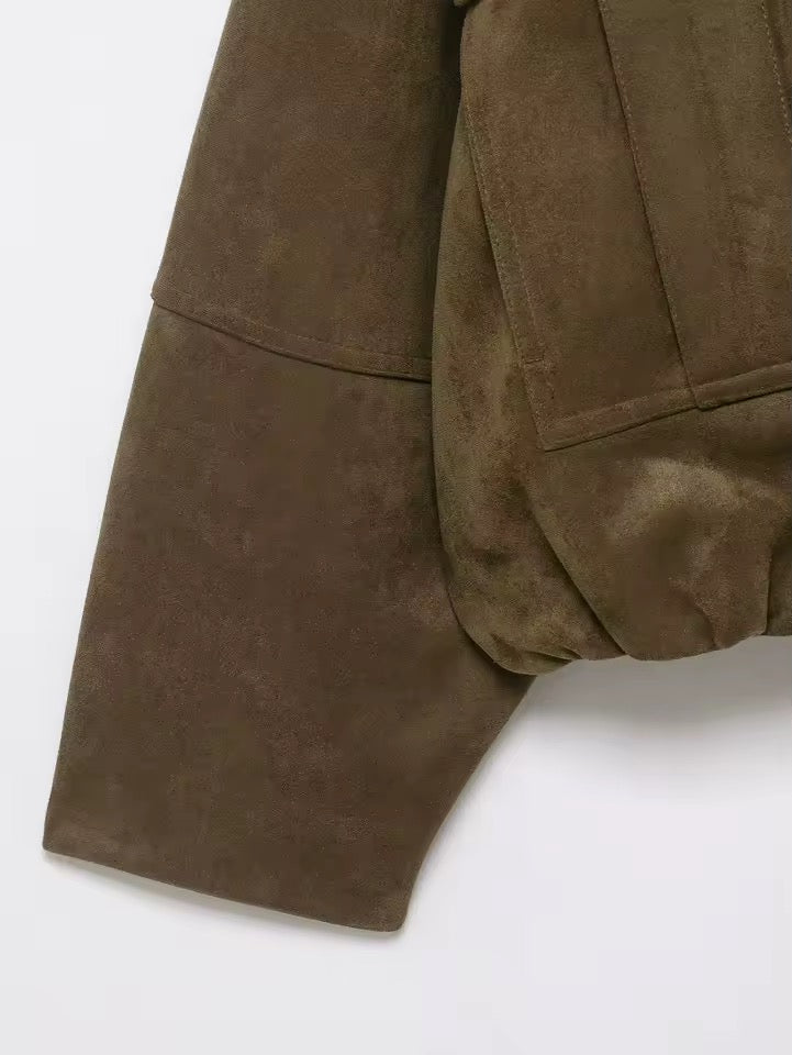 Wildleder Bomberjacke