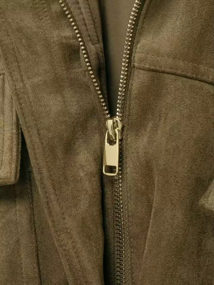 Wildleder Bomberjacke