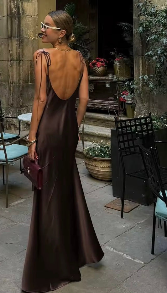 Satin Kleid