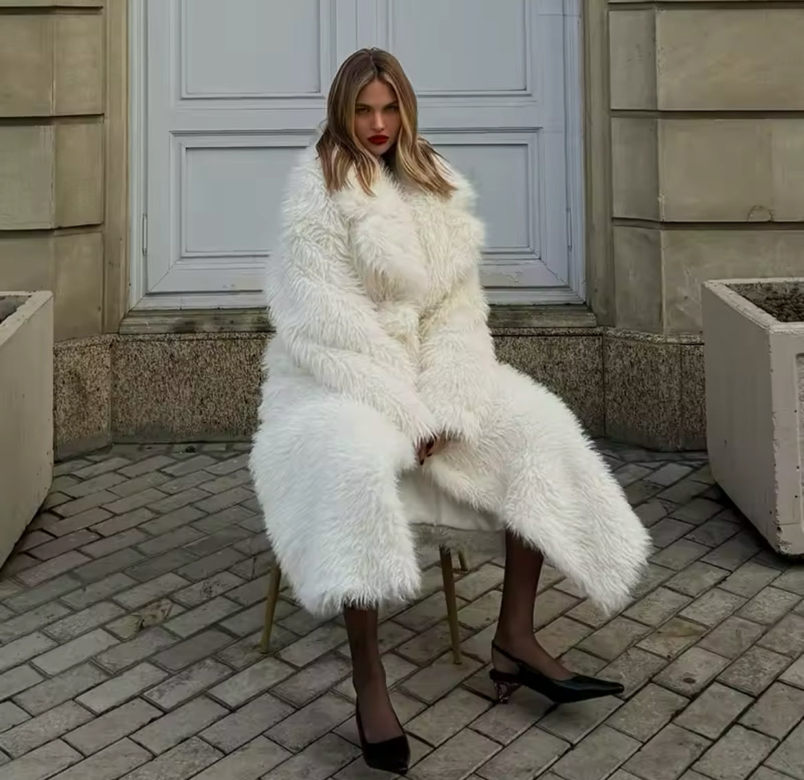 Fluffy Plush Women's Coat