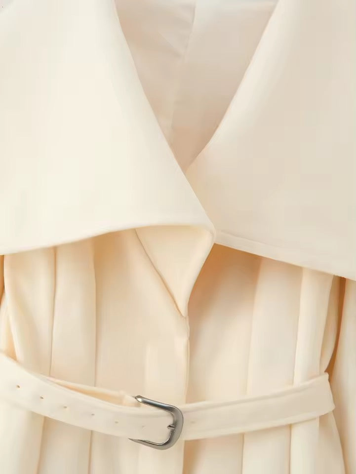 Wollmantel mit Gürtel