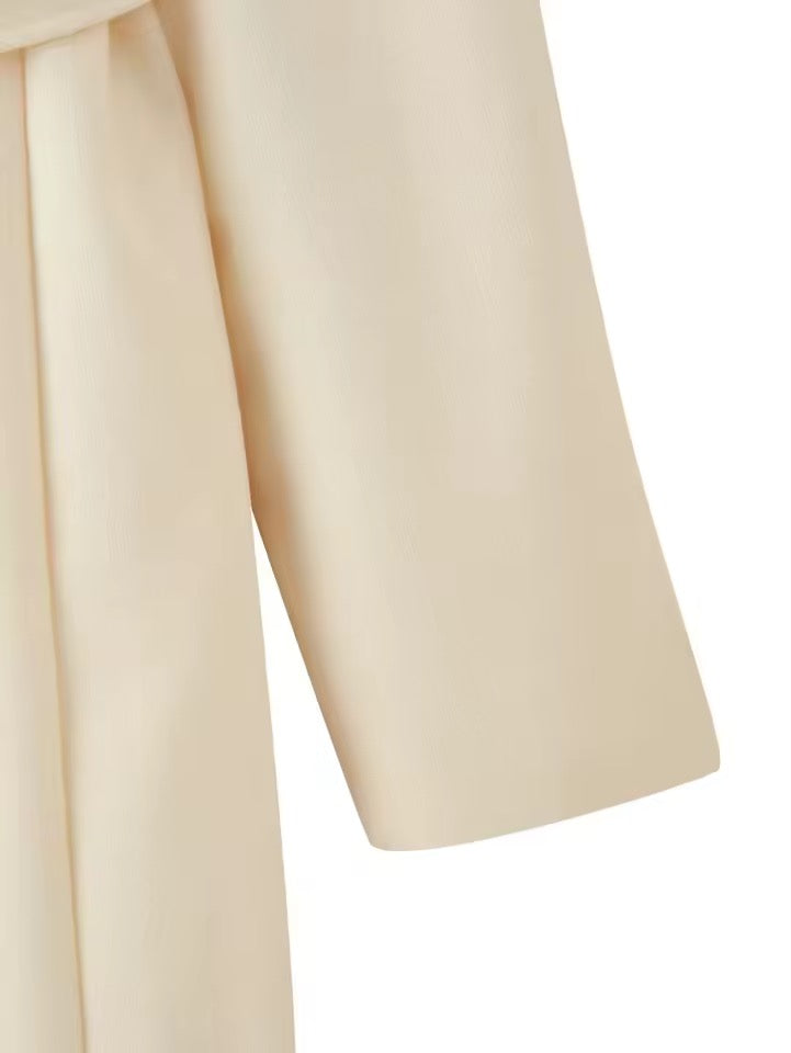 Wollmantel mit Gürtel