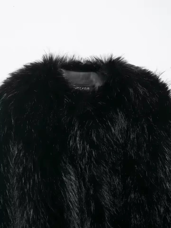 Kunstpelz Mantel