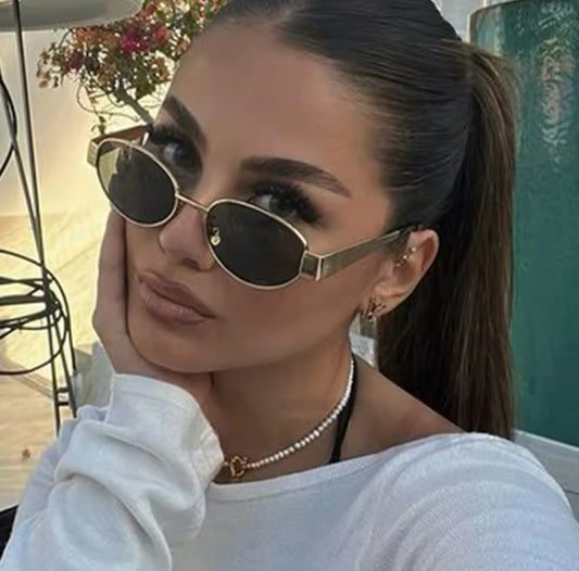 Retro Oval Sonnenbrille