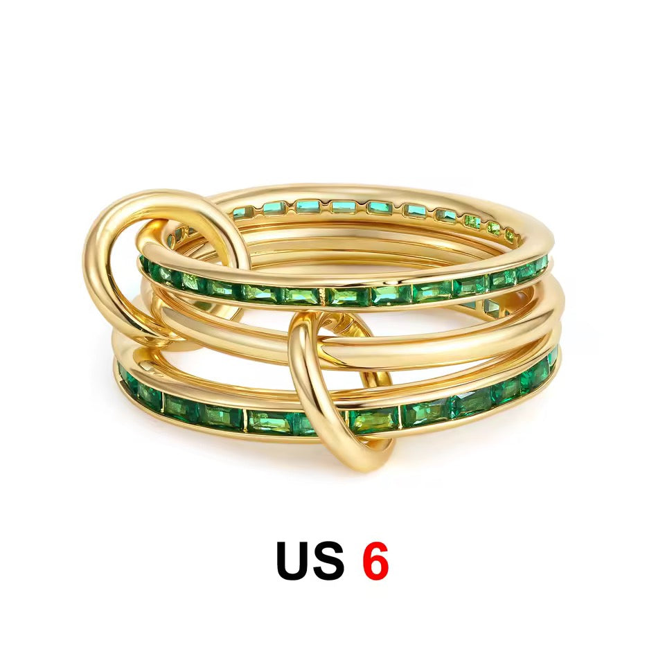 Vergoldete Ringe