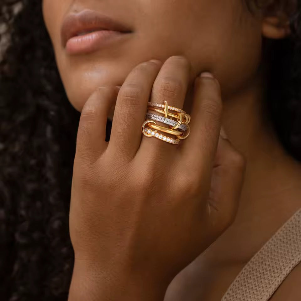 Vergoldete Ringe