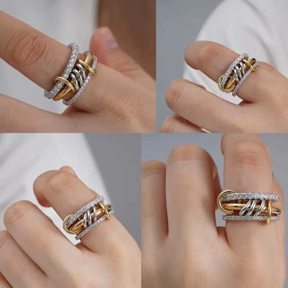 Vergoldete Ringe